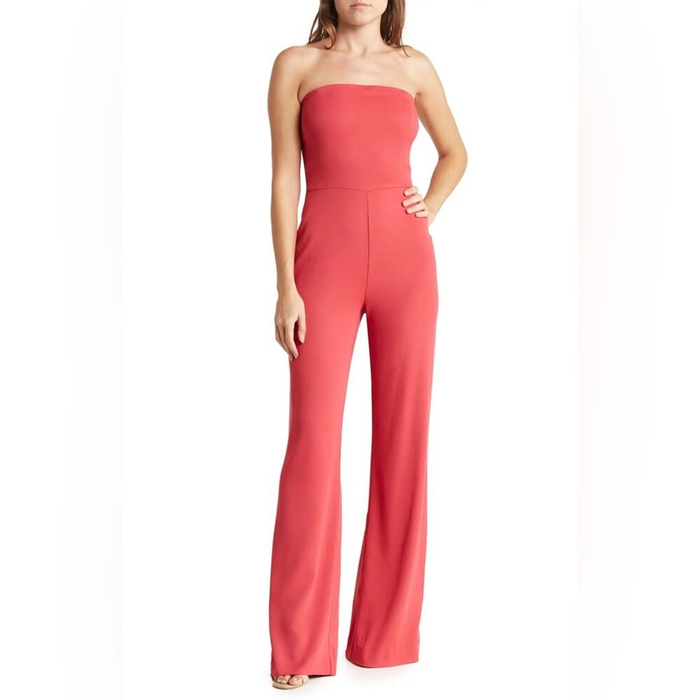 Ramy Brook Vivian Strapless Wide Leg Jumpsuit Size 8 New